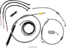 Load image into Gallery viewer, LA Choppers Handlebar Cable/Brake Line Kit - 18"