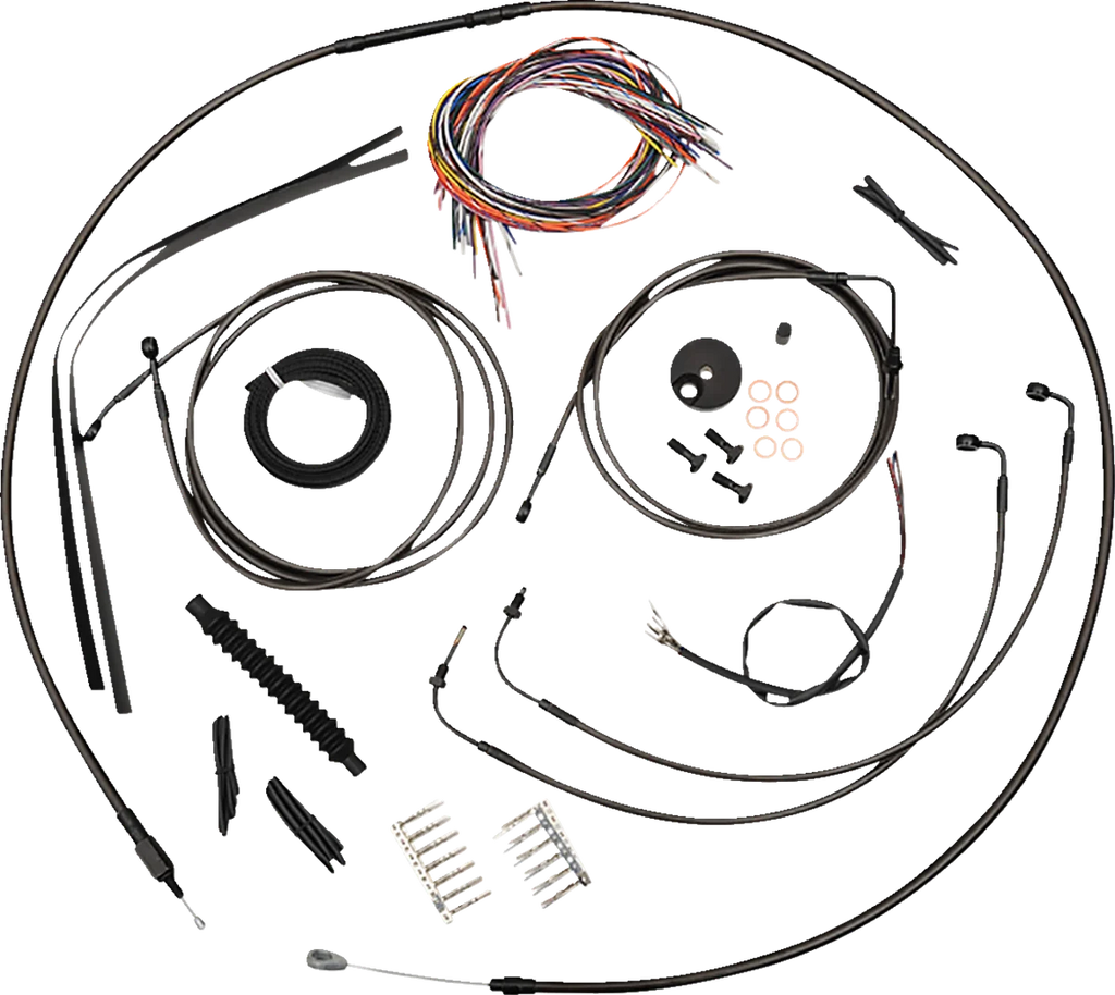 LA Choppers Handlebar Cable/Brake Line Kit - Complete