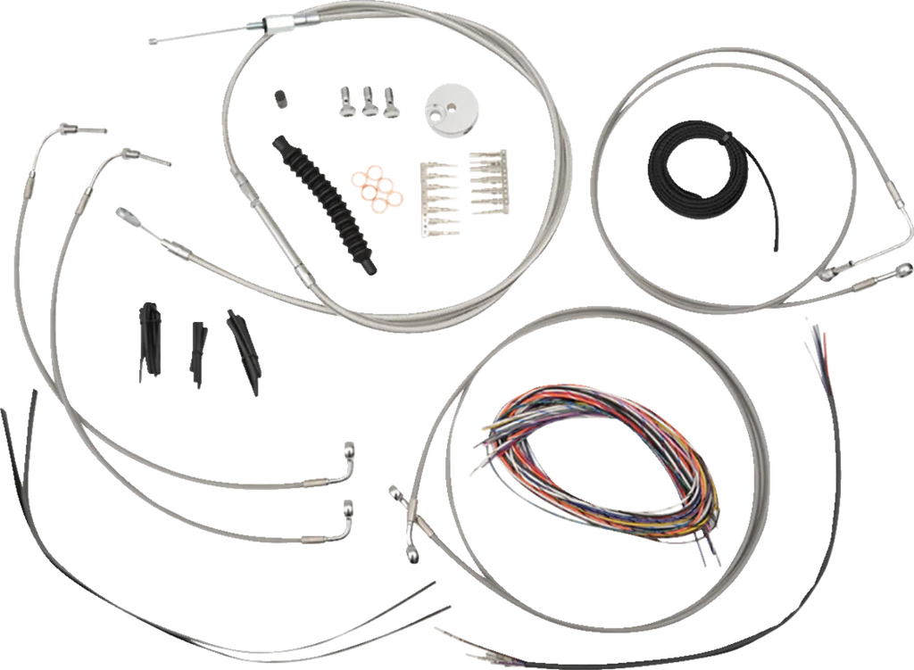 LA Choppers Handlebar Cable/Brake Line Kit - Complete