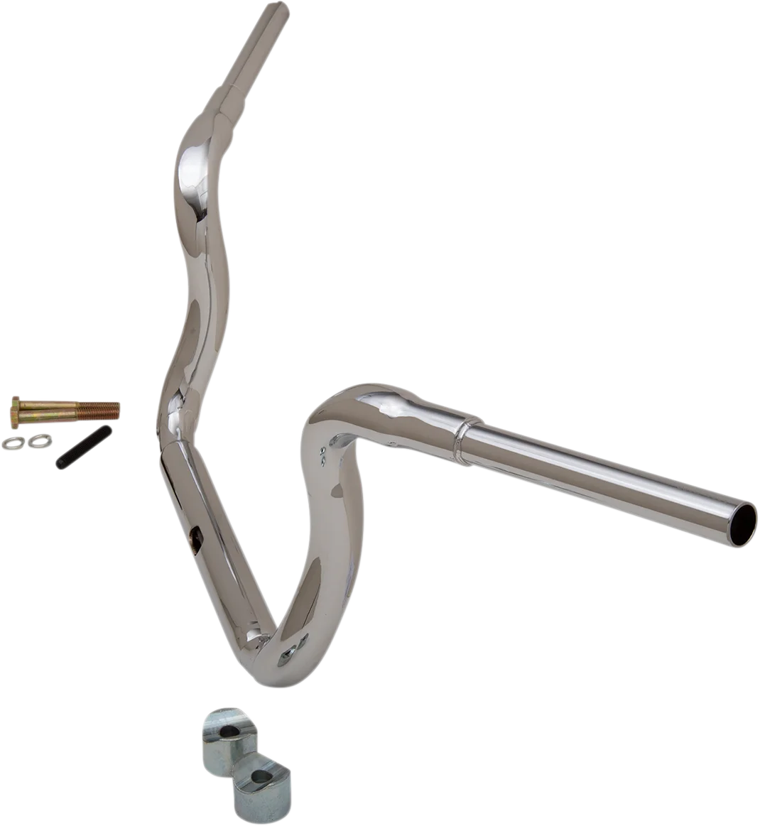 LA Choppers Handlebar - Grande Traditional Ape Hanger - 10" - Chrome LA-7323-10 - Side View