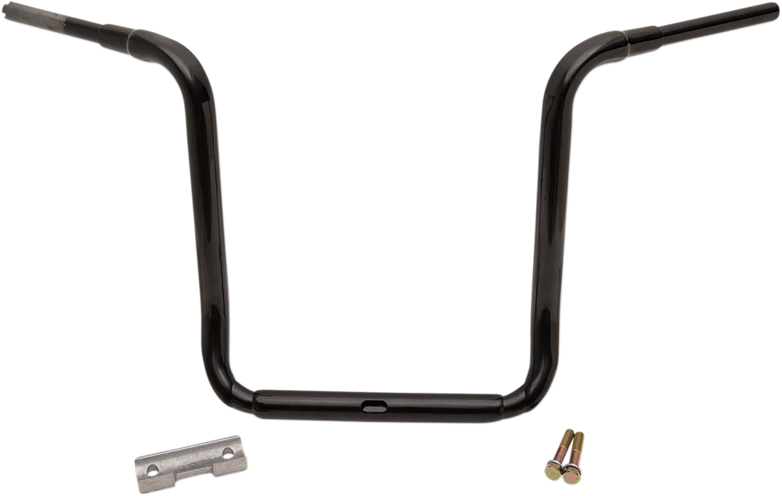 LA Choppers Handlebar - Grande Traditional Ape Hanger - 12" - Black LA-7322-12B - Side View