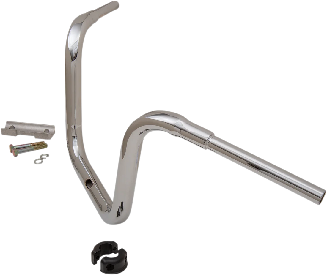 LA Choppers Handlebar - Grande Traditional Ape Hanger - 12" - Chrome LA-7314-12 - Side View