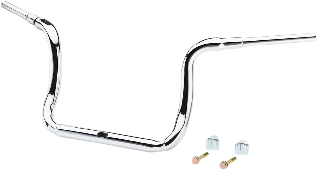 LA Choppers Handlebar - Grande Traditional Ape Hanger - 12" - Chrome LA-7323-12 - Side View