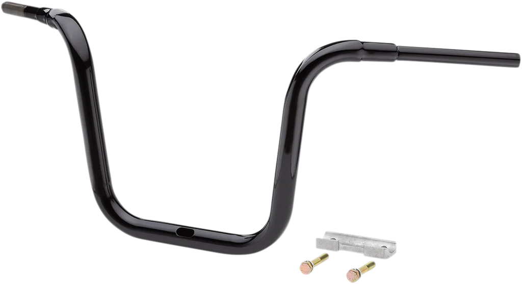 LA Choppers Handlebar - Grande Traditional Ape Hanger - 14" - Black LA-7314-14B - Side View