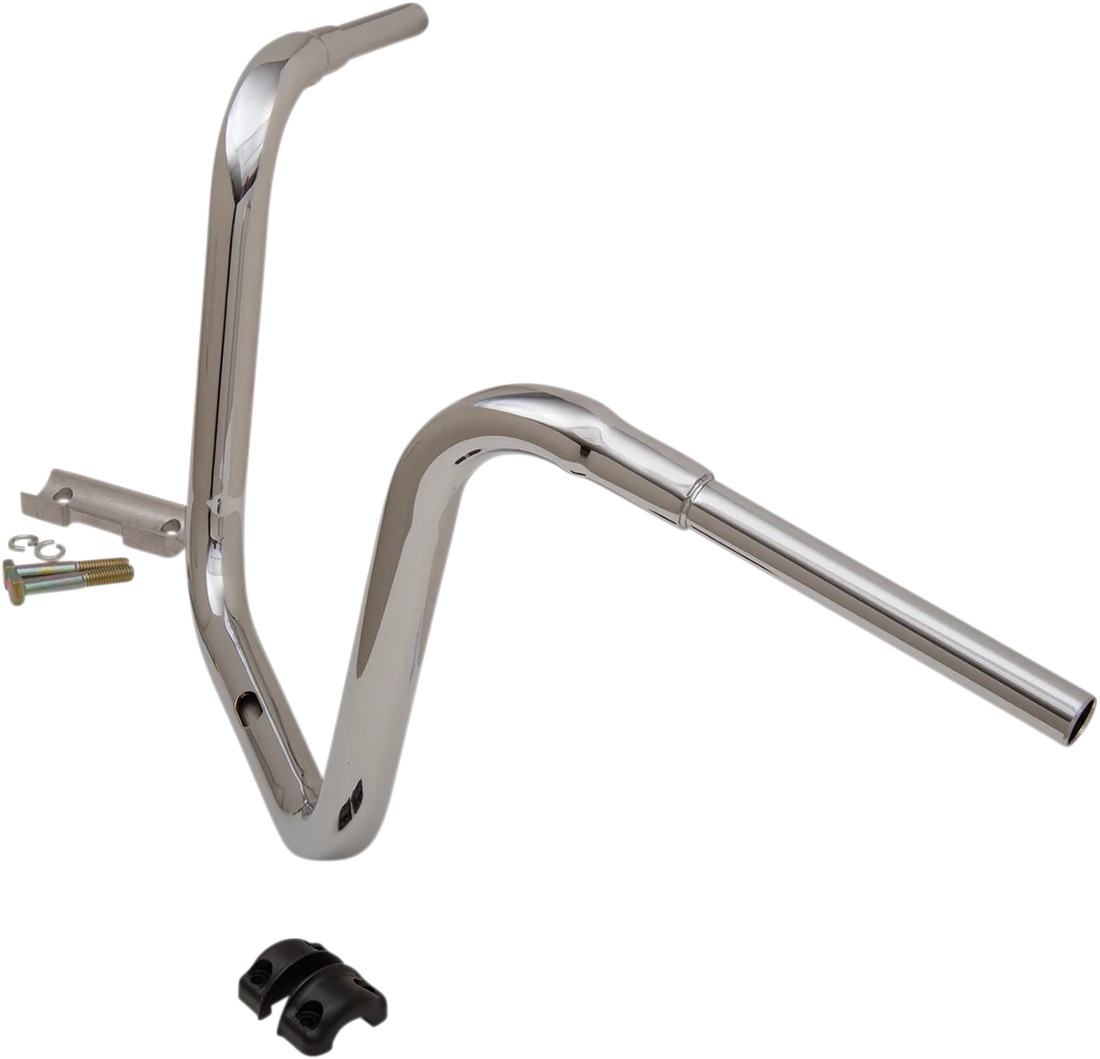 LA Choppers Handlebar - Grande Traditional Ape Hanger - 14" - Chrome LA-7314-14 - Side View