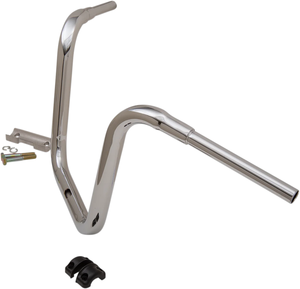 LA Choppers Handlebar - Grande Traditional Ape Hanger - 14" - Chrome LA-7314-14 - Side View