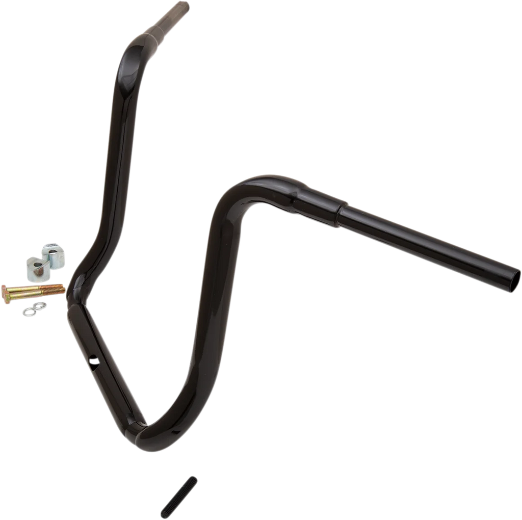 LA Choppers Handlebar - Grande Traditional Ape Hanger - 16" - Black LA-7323-16B - Side View