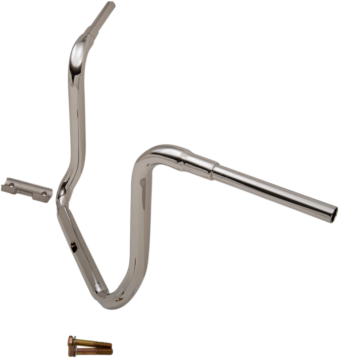 LA Choppers Handlebar - Grande Traditional Ape Hanger - 16" - Chrome LA-7322-16 - Side View