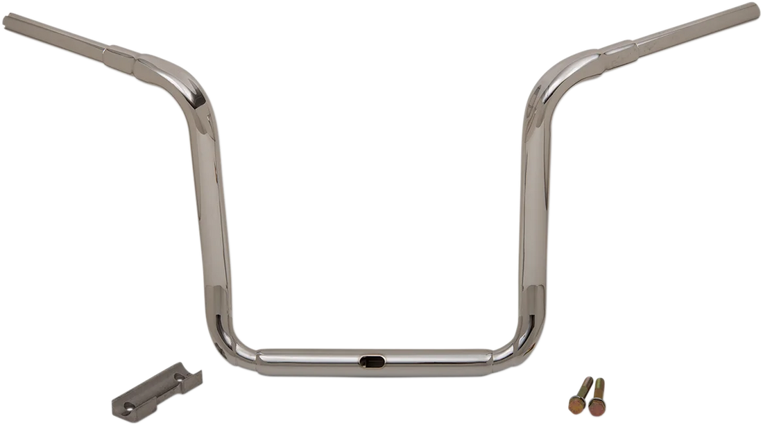 LA Choppers Handlebar - Grande Traditional Ape Hanger - 16" - Chrome LA-7322-16 - Back View