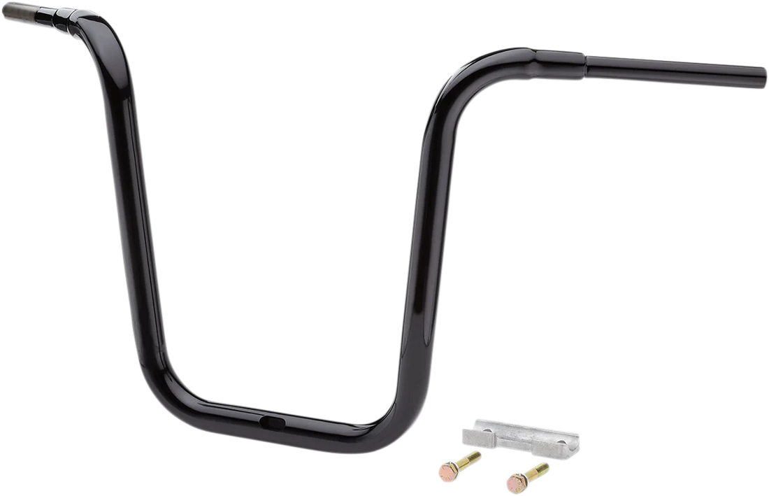 LA Choppers Handlebar - Grande Traditional Ape Hanger - 18" - Black LA-7314-18B - Side View