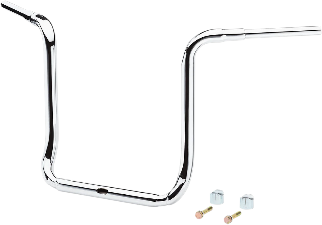 LA Choppers Handlebar - Grande Traditional Ape Hanger - 18" - Chrome LA-7323-18 - Side View