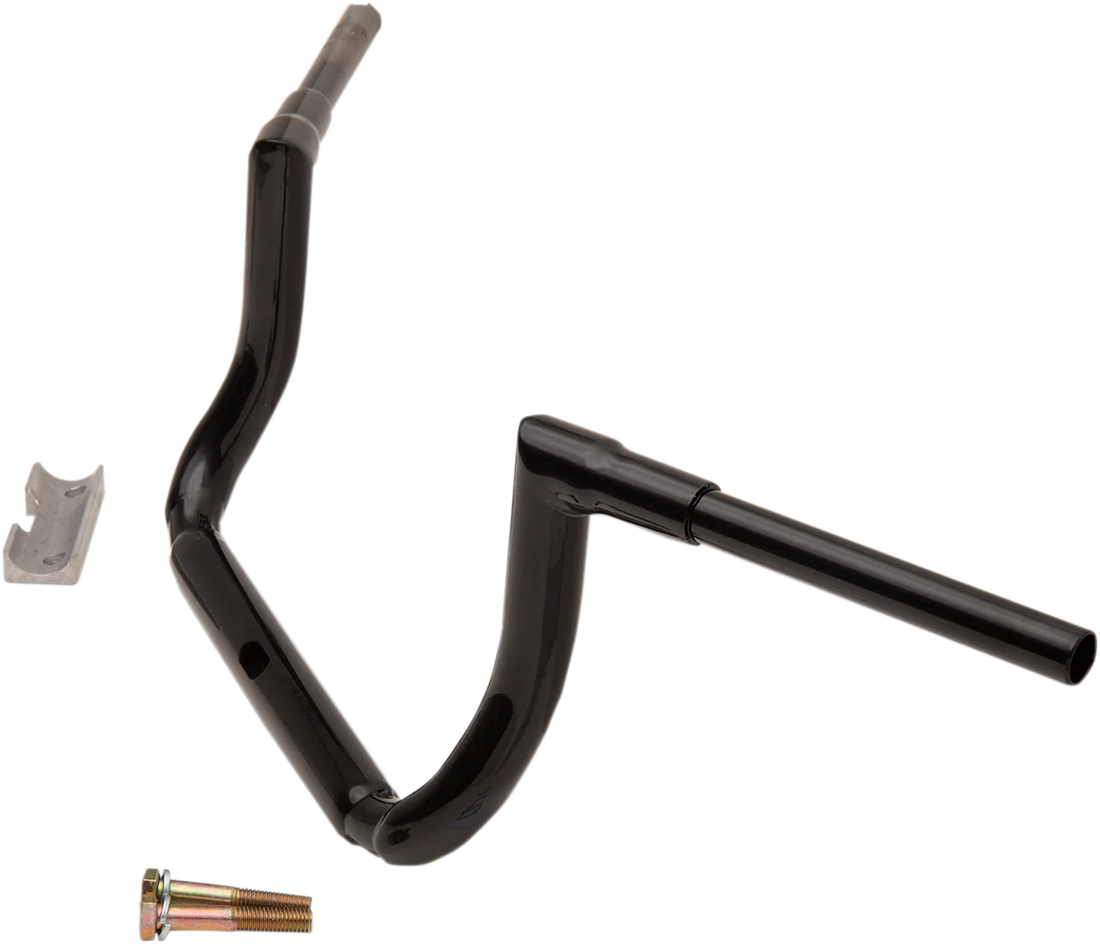 LA Choppers Handlebar - Grande Twin Peaks - 10" - Black LA-7365-10B - Back View