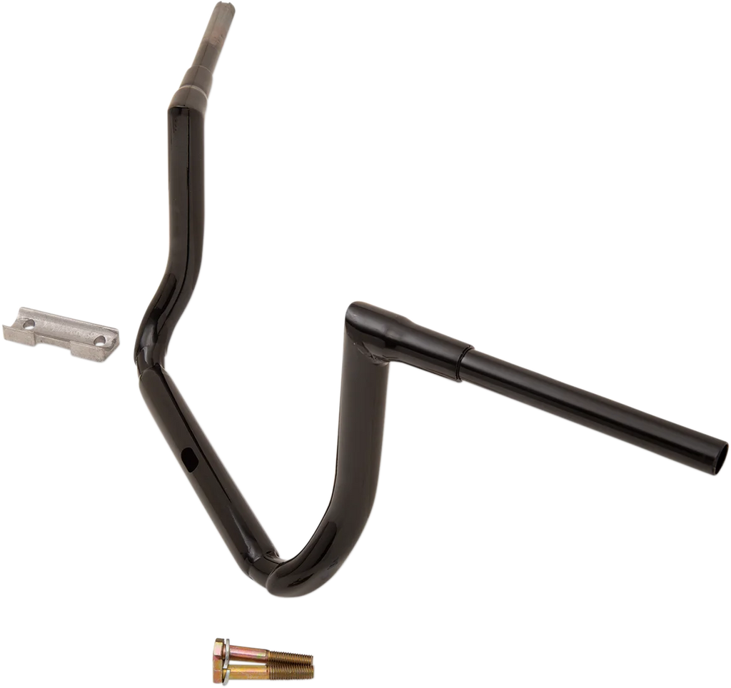 LA Choppers Handlebar - Grande Twin Peaks - 12" - Black LA-7365-12B - Side View
