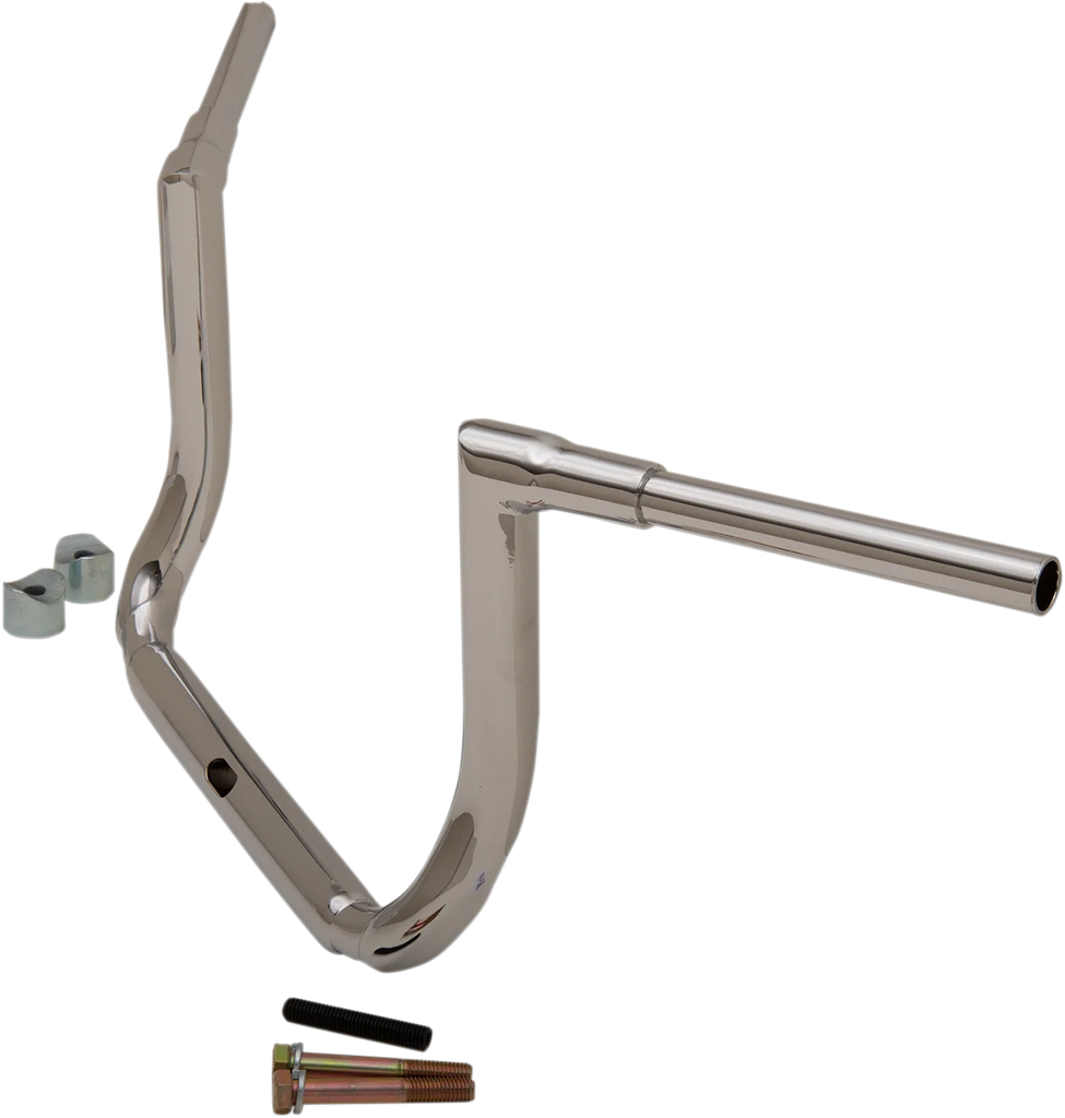 LA Choppers Handlebar - Grande Twin Peaks - 12" - Chrome LA-7364-12 - Back View