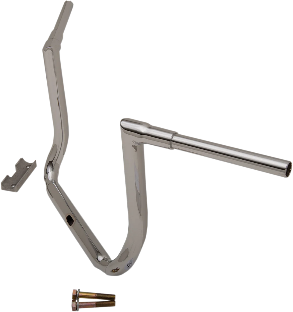 LA Choppers Handlebar - Grande Twin Peaks - 14" - Chrome LA-7365-14 - Back View