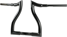 Load image into Gallery viewer, LA Choppers Handlebar - Hammerhead - 12" - Black LA-7316-12B - Side View