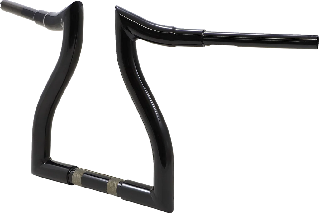 LA Choppers Handlebar - Hammerhead - 12" - Black LA-7326-12B - Back View