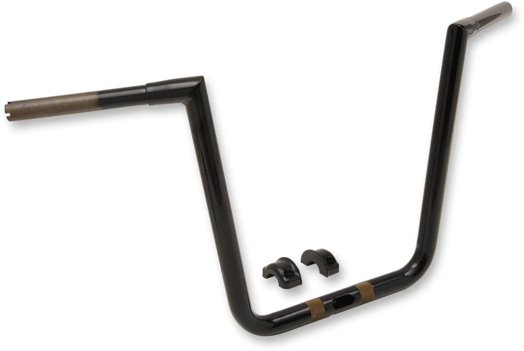 LA Choppers Handlebar - Hefty Twin Peaks - 19" - Black LA-7312-69B - Side View
