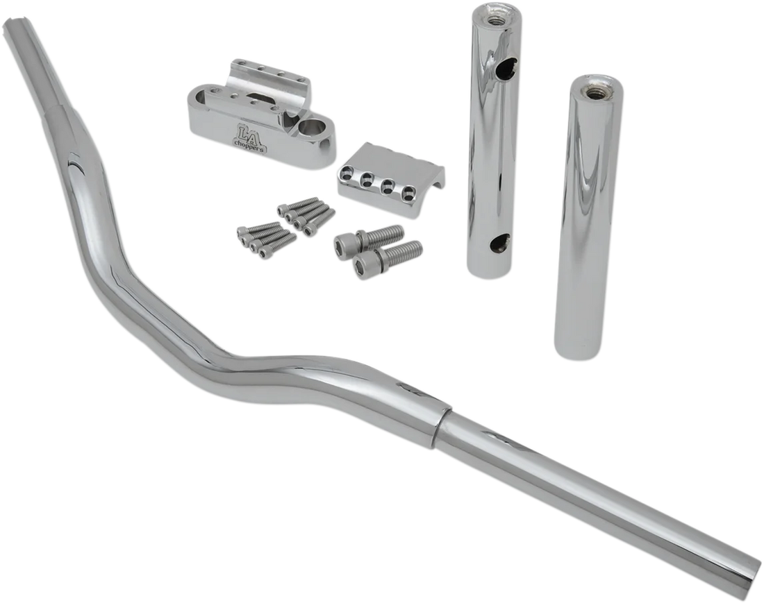 LA Choppers Handlebar - Kage Fighter - 12" - Chrome LA-7335-08 - Back View