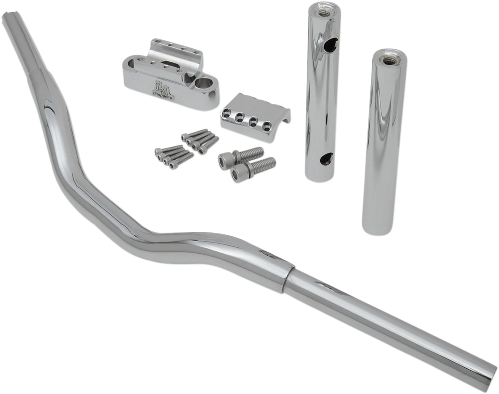 LA Choppers Handlebar - Kage Fighter - 12" - Chrome LA-7335-08 - Back View