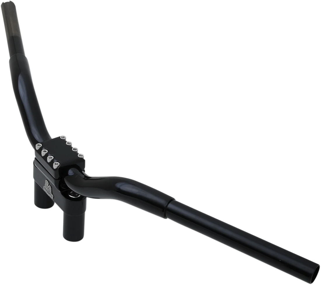 LA Choppers Handlebar - Kage Fighter - 6" - Black LA-7335-02B - Side View