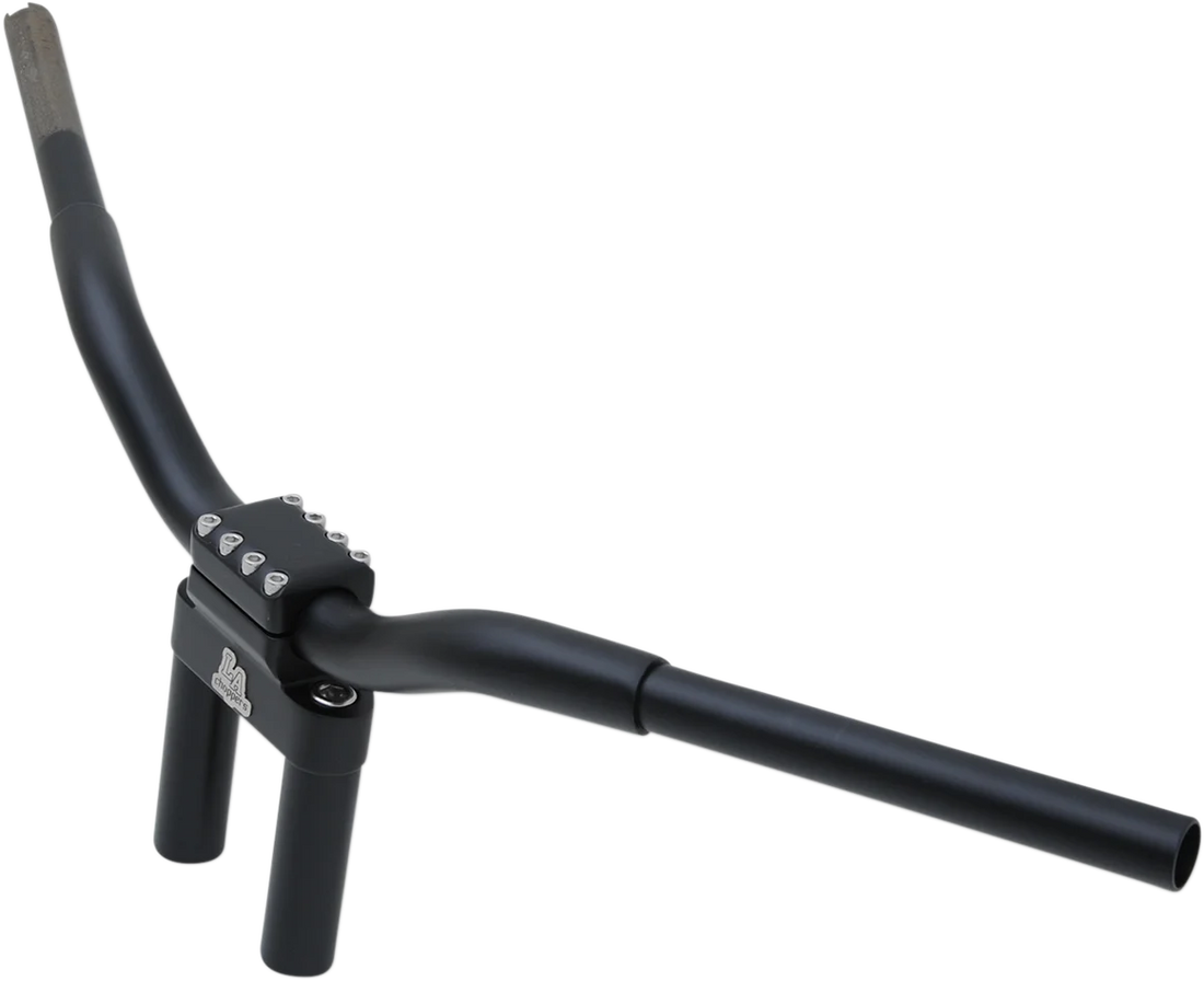 LA Choppers Handlebar - Kage Fighter - 8" - Matte Black LA-7335-04M - Side View