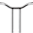 Load image into Gallery viewer, LA Choppers Handlebar - Kage Fighter - One Piece - 10" - Chrome LA-7337-10 - Main Product View