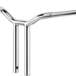 Load image into Gallery viewer, LA Choppers Handlebar - Kage Fighter - One Piece - 12" - Stainless Steel LA-7337-12SS - Side View