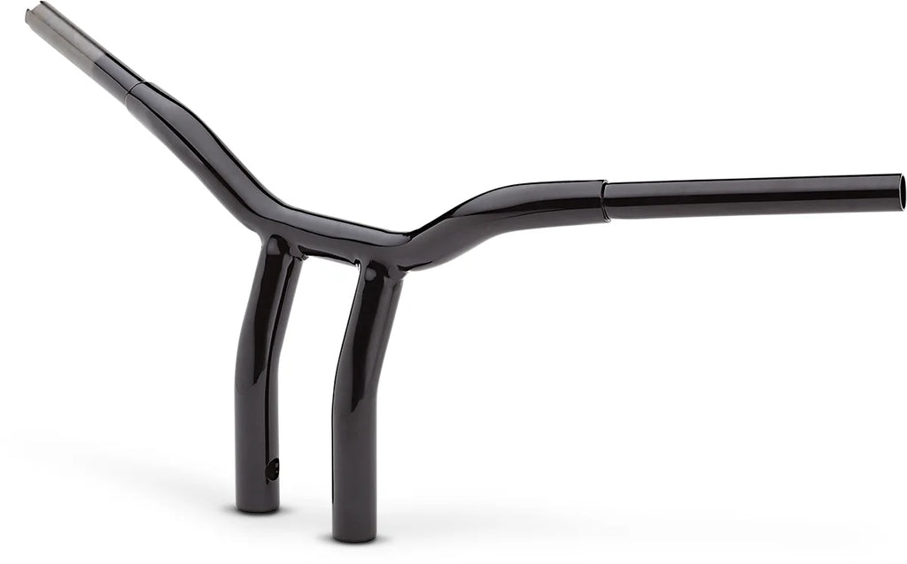 LA Choppers Handlebar - Kage Fighter - One Piece - Bent - 10" - Black LA-7338-10B - Side View