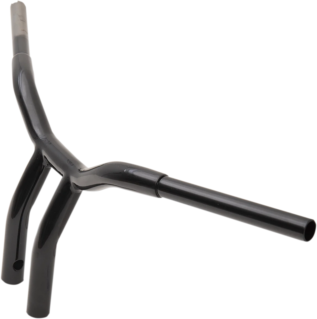 LA Choppers Handlebar - Kage Fighter - One Piece - Bent - 10" - Black LA-7338-10B - Back View