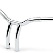 Load image into Gallery viewer, LA Choppers Handlebar - Kage Fighter - One Piece - Bent - 10" - Chrome LA-7338-10 - Side View