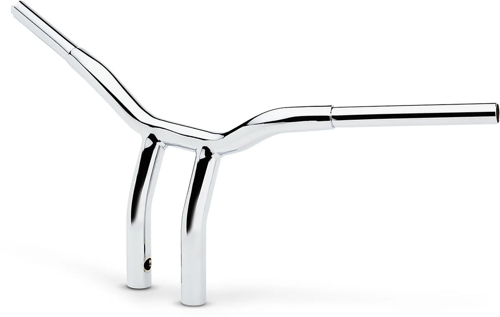 LA Choppers Handlebar - Kage Fighter - One Piece - Bent - 10" - Chrome LA-7338-10 - Side View