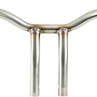 Load image into Gallery viewer, LA Choppers Handlebar - Kage Fighter - One Piece - Bent - 10" - Stainless Steel LA-7338-10SS - Main Product View