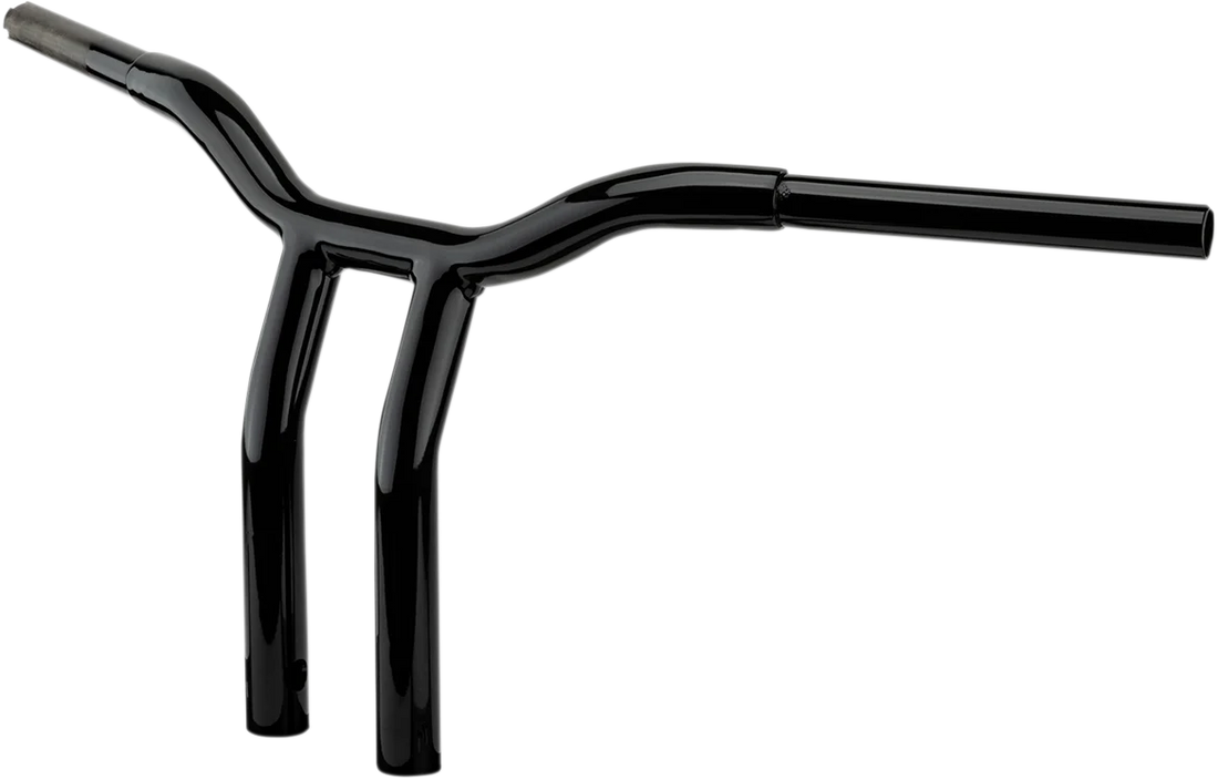 LA Choppers Handlebar - Kage Fighter - One Piece - Bent - 10" - Stainless Steel LA-7338-10SS - Detail View