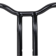 Load image into Gallery viewer, LA Choppers Handlebar - Kage Fighter - One Piece - Bent - 12" - Black LA-7338-12B - Main Product View