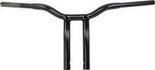 Load image into Gallery viewer, LA Choppers Handlebar - Kage Fighter - One Piece - Bent - 12" - Black LA-7338-12B - Main Product View
