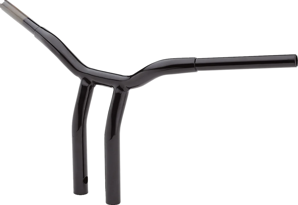 LA Choppers Handlebar - Kage Fighter - One Piece - Bent - 12" - Black LA-7338-12B - Side View