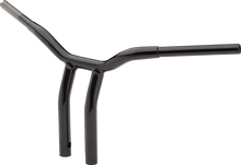 Load image into Gallery viewer, LA Choppers Handlebar - Kage Fighter - One Piece - Bent - 12" - Black LA-7338-12B - Side View