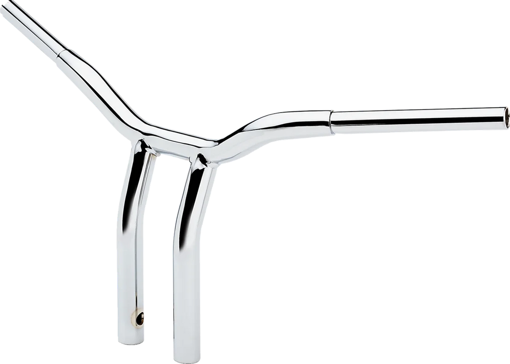 LA Choppers Handlebar - Kage Fighter - One Piece - Bent - 12" - Chrome LA-7338-12 - Side View