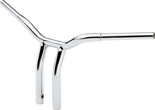 Load image into Gallery viewer, LA Choppers Handlebar - Kage Fighter - One Piece - Bent - 12" - Chrome LA-7338-12 - Side View
