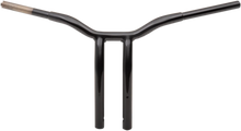 Load image into Gallery viewer, LA Choppers Handlebar - Kage Fighter - One Piece - Bent - 14" - Black LA-7338-14B - Side View