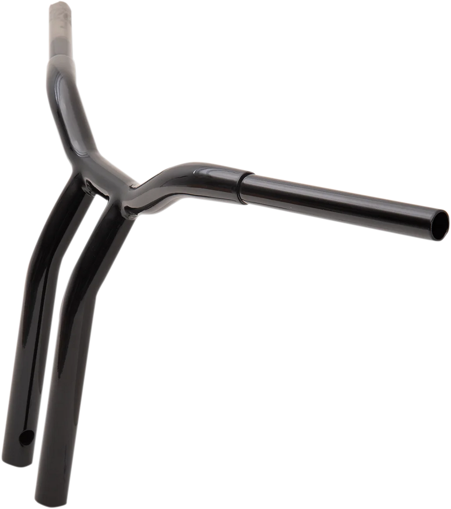 LA Choppers Handlebar - Kage Fighter - One Piece - Bent - 14" - Black LA-7338-14B - Back View