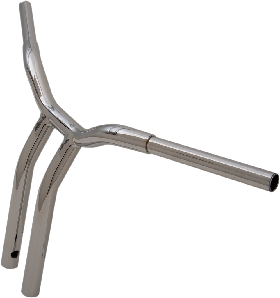 LA Choppers Handlebar - Kage Fighter - One Piece - Bent - 14" - Chrome LA-7338-14 - Side View