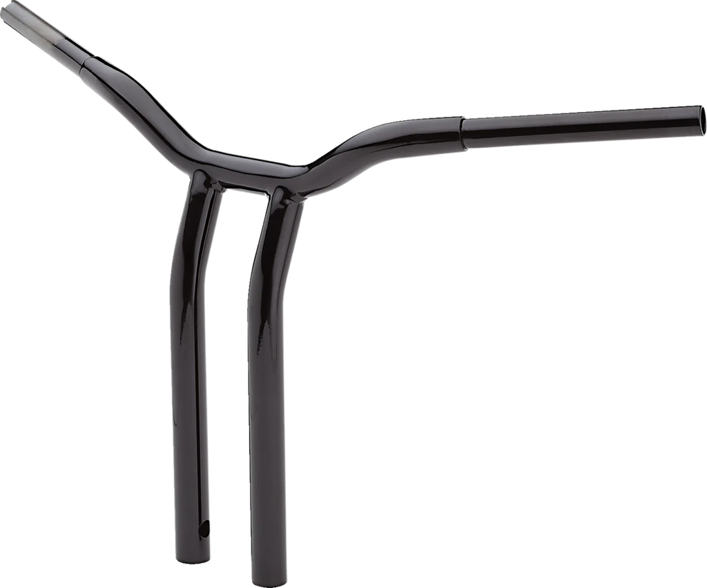 LA Choppers Handlebar - Kage Fighter - One Piece - Bent - 16" - Black LA-7338-16B - Side View