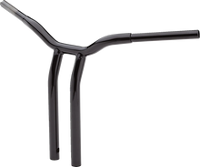 Load image into Gallery viewer, LA Choppers Handlebar - Kage Fighter - One Piece - Bent - 16" - Black LA-7338-16B - Side View