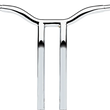 Load image into Gallery viewer, LA Choppers Handlebar - Kage Fighter - One Piece - Bent - 16" - Chrome LA-7338-16 - Main Product View