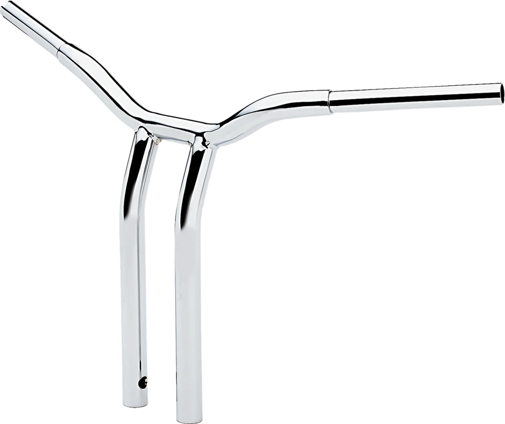 LA Choppers Handlebar - Kage Fighter - One Piece - Bent - 16" - Chrome LA-7338-16 - Side View