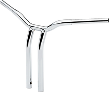 Load image into Gallery viewer, LA Choppers Handlebar - Kage Fighter - One Piece - Bent - 16" - Chrome LA-7338-16 - Side View