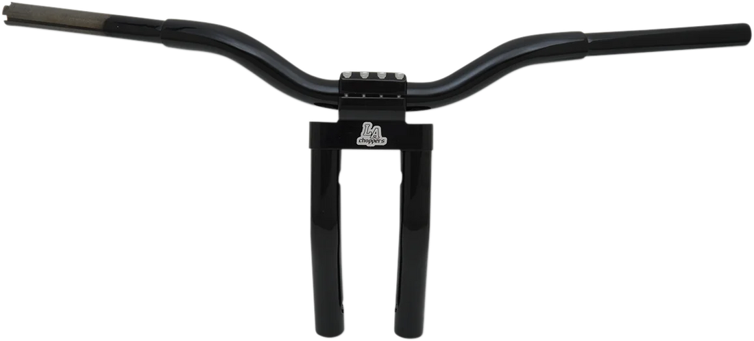 LA Choppers Handlebar - Kage Fighter - Pullback - 11" - Black LA-7336-08B - Side View