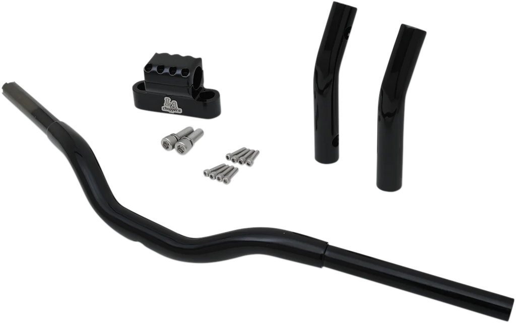LA Choppers Handlebar - Kage Fighter - Pullback - 11" - Black LA-7336-08B - Installation View